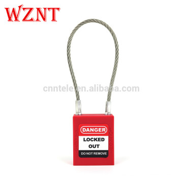 Wire Locks,Long Shackle Top Security Safety Padlock,Color padlock